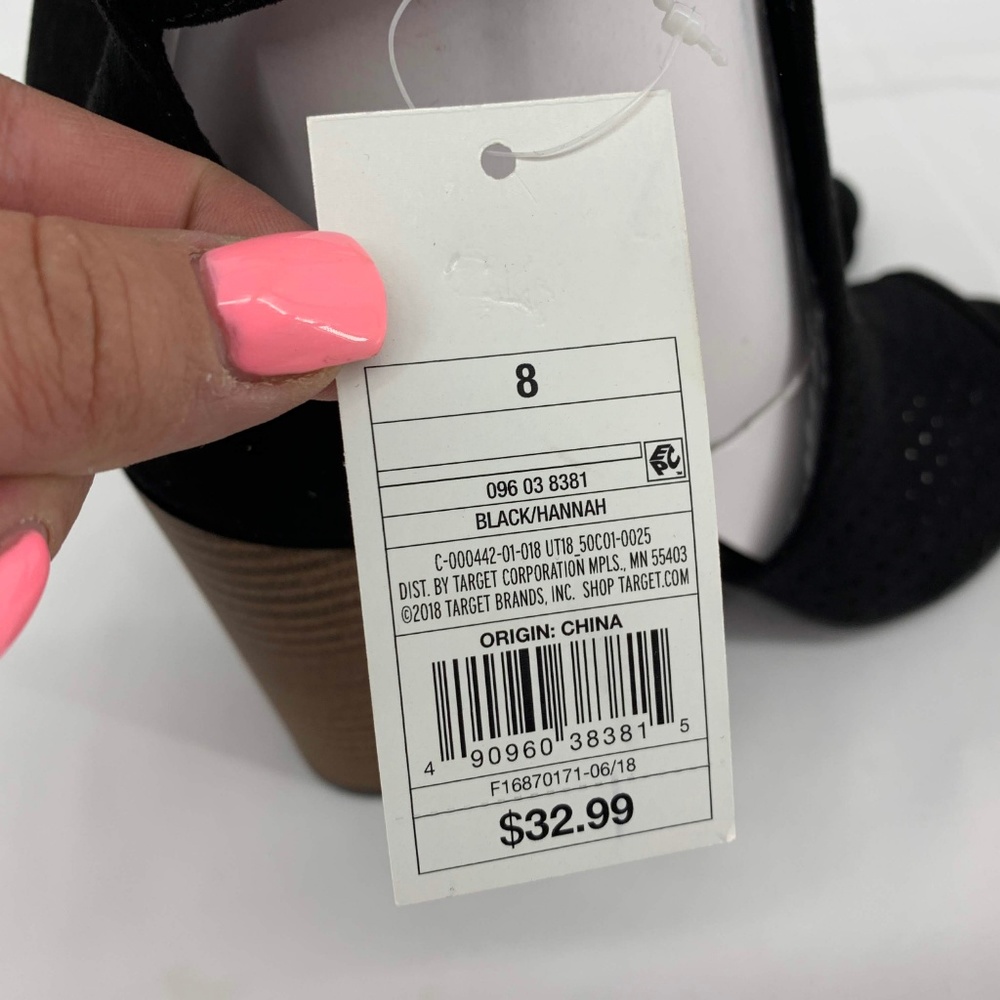 Universal Thread Size 8 Black Boots - Picture 3 of 5